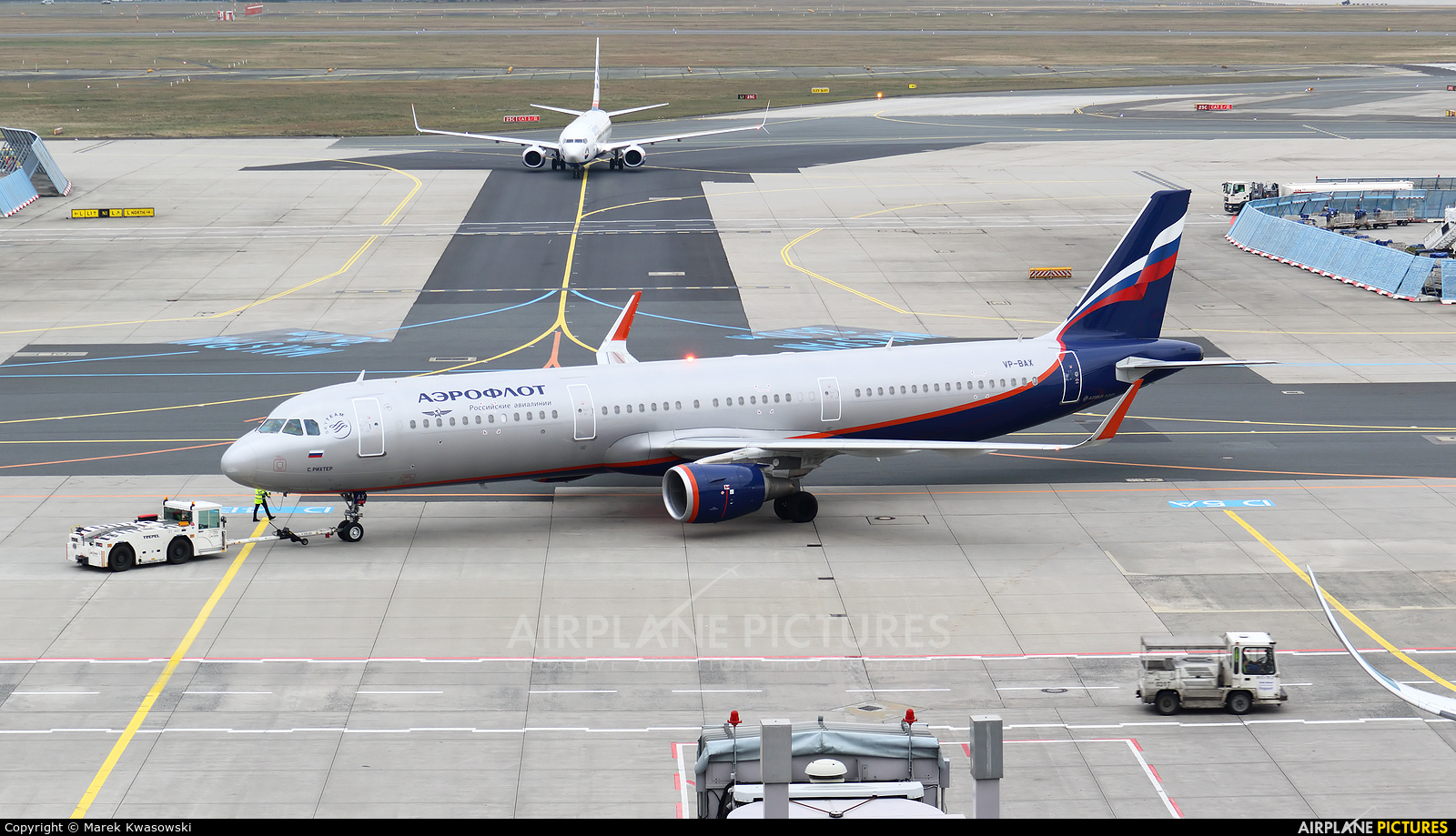 Aeroflot VP-BAX aircraft at Frankfurt