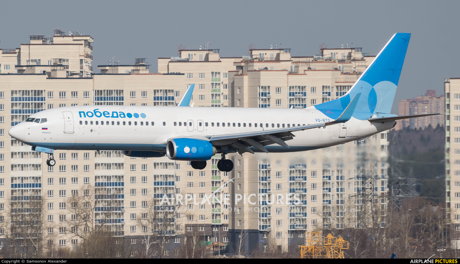 Pobeda VQ-BTG aircraft at Moscow - Vnukovo