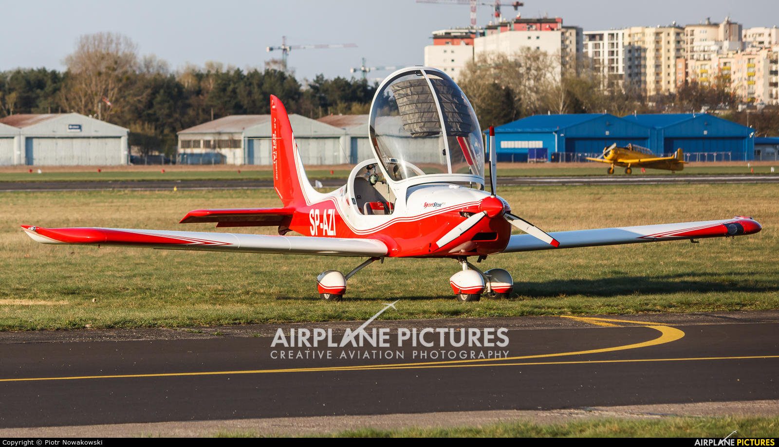 Aeroklub Ziemi Jarosławskiej SP-AZI aircraft at Warsaw - Babice