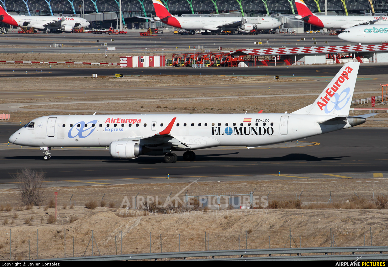 Air Europa EC-LCQ aircraft at Madrid - Barajas