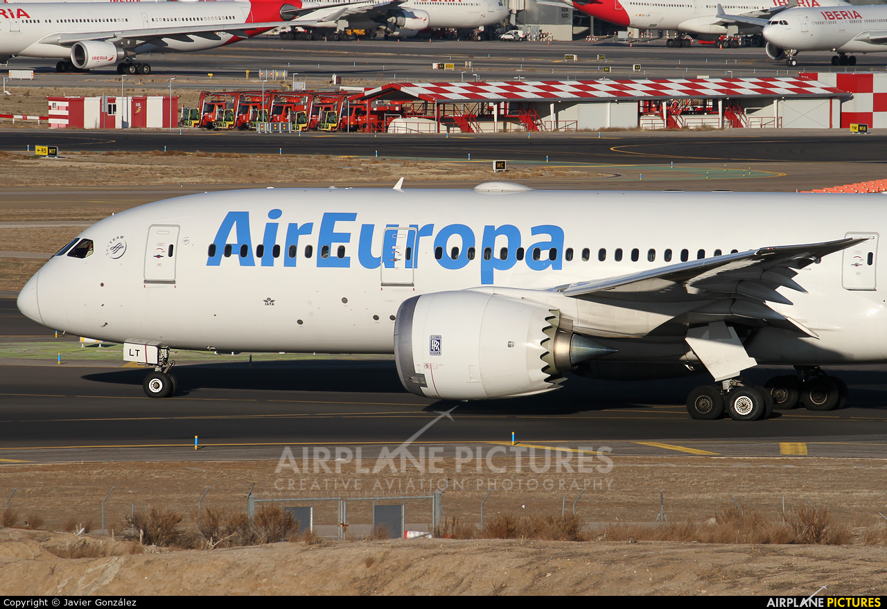Air Europa EC-MLT aircraft at Madrid - Barajas