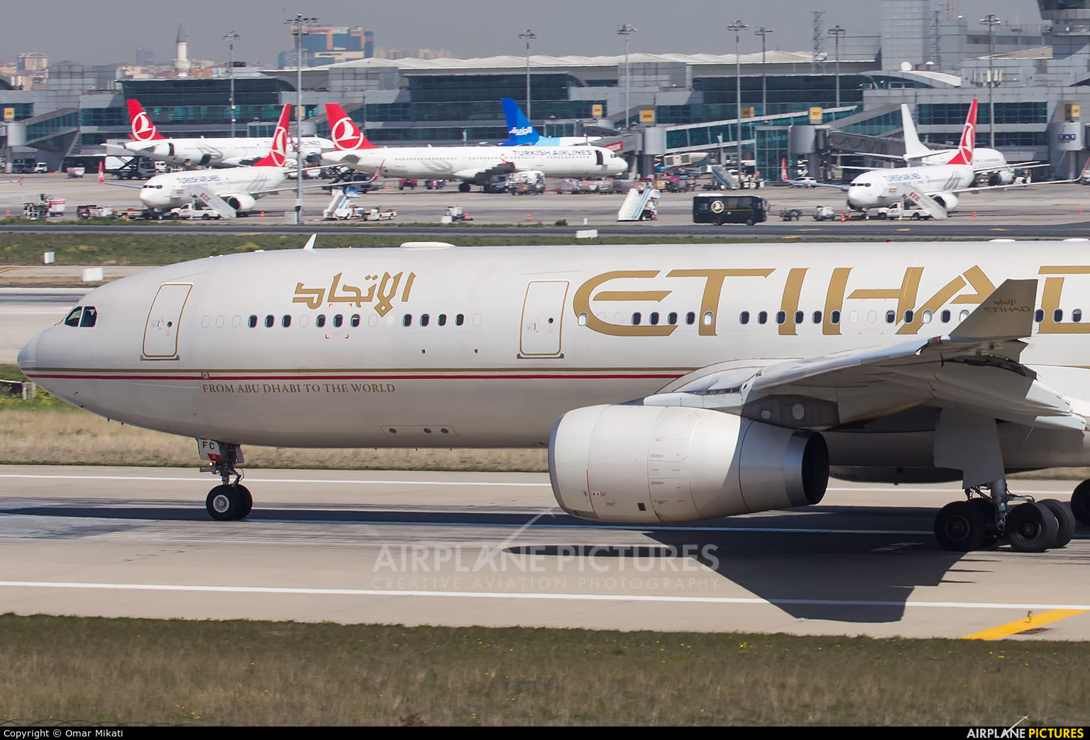 Etihad Airways A6-AFC aircraft at Istanbul - Ataturk