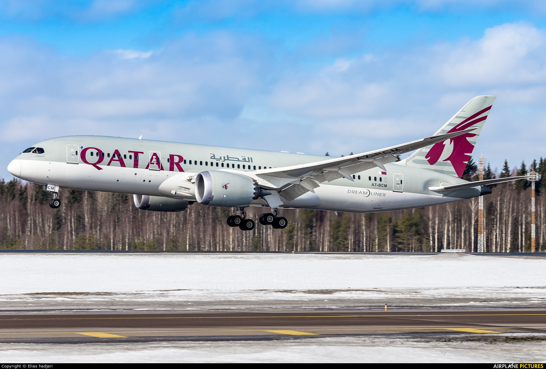 Qatar Airways A7-BCM aircraft at Helsinki - Vantaa