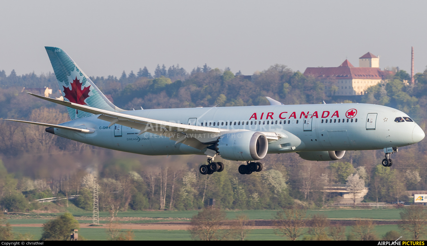 Air Canada C-GHPX aircraft at Munich