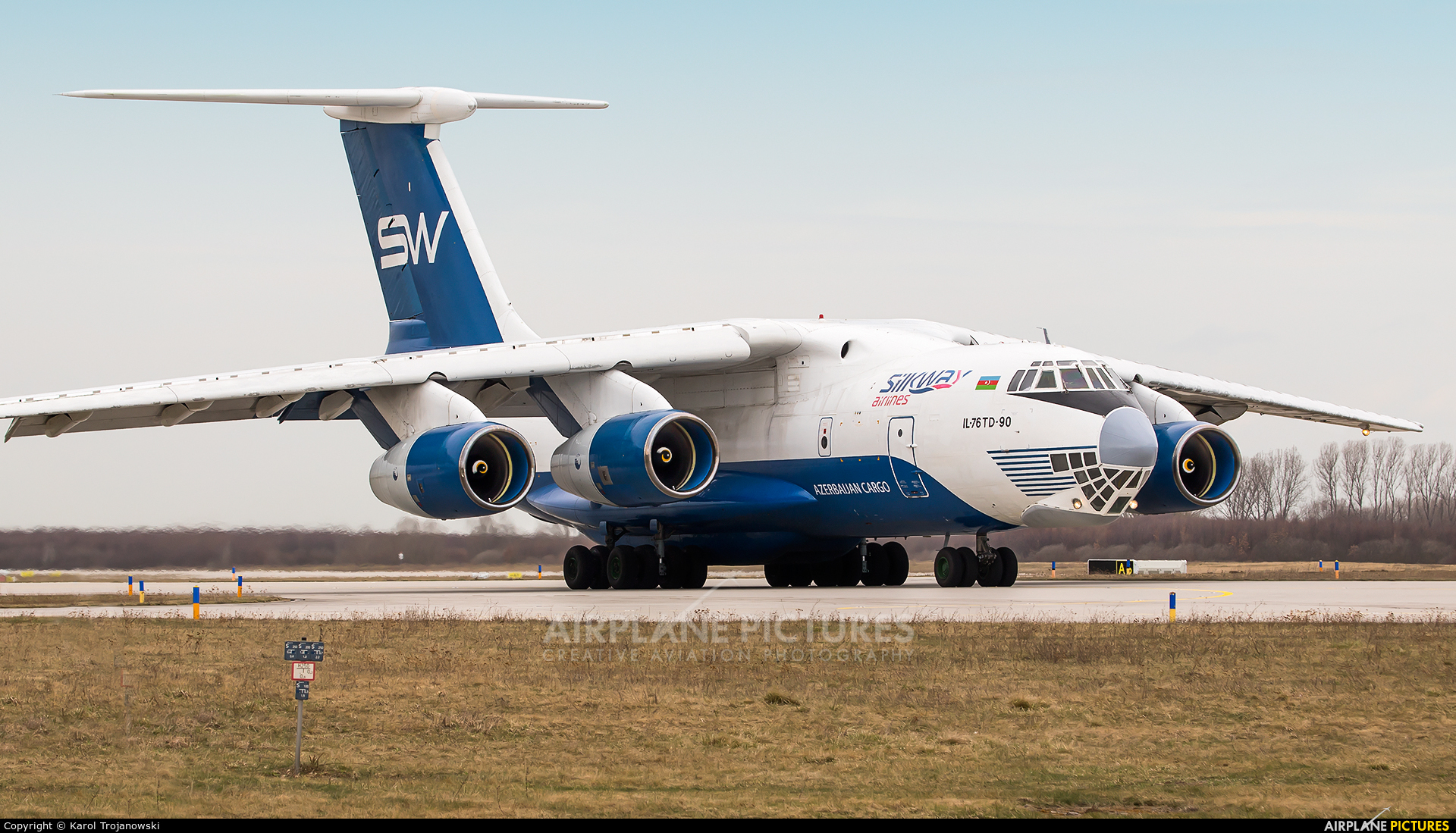 Silk Way Airlines 4K-AZ101 aircraft at Leipzig - Halle