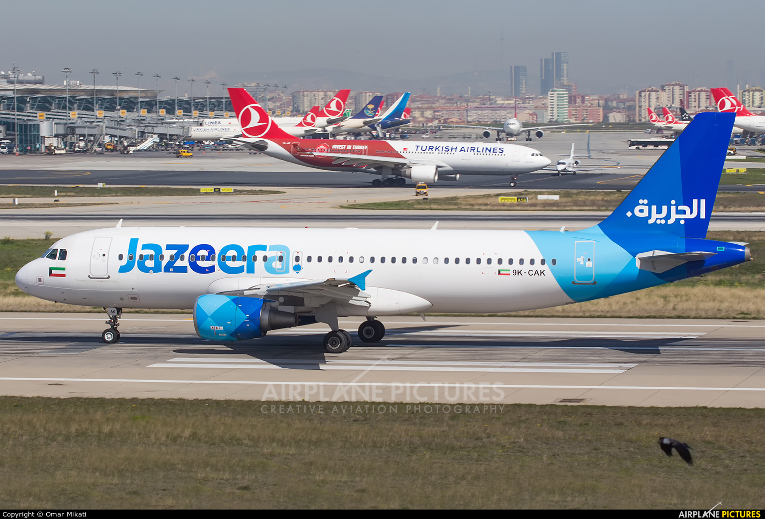 Jazeera Airways 9K-CAK aircraft at Istanbul - Ataturk