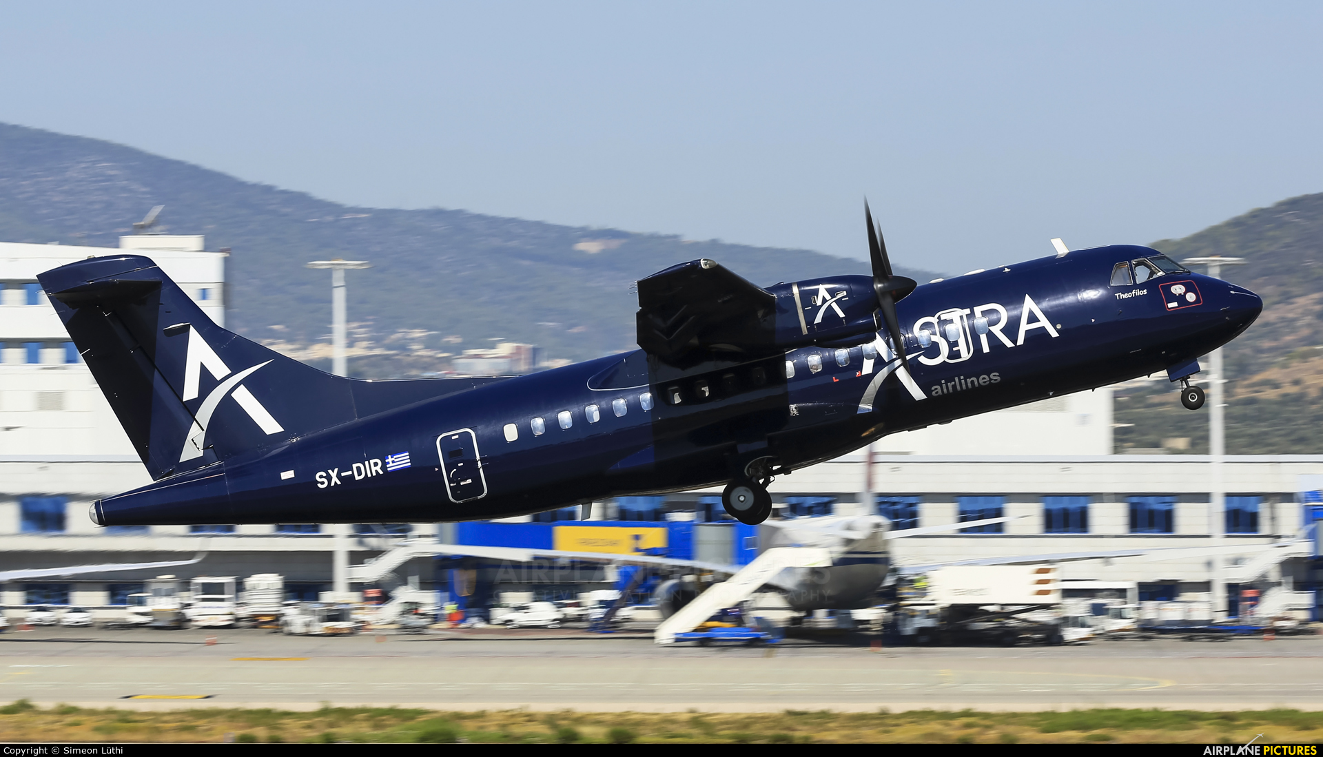 Astra Airlines SX-DIR aircraft at Athens - Eleftherios Venizelos