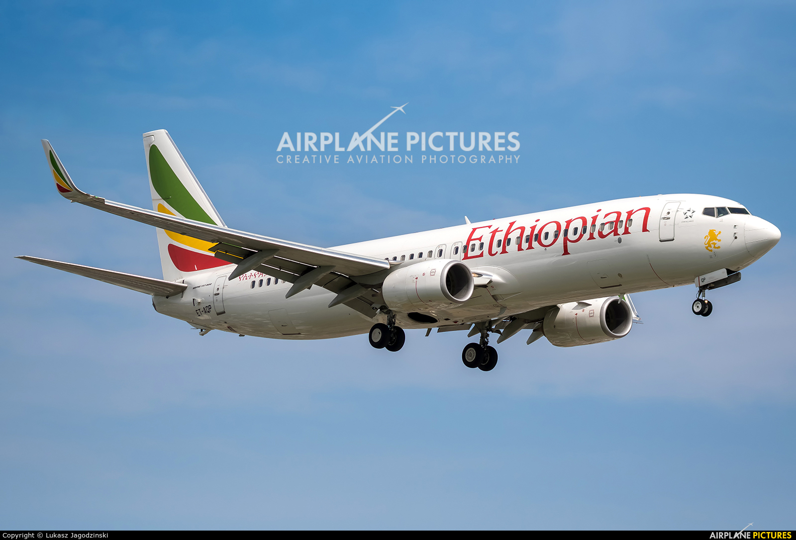Ethiopian Airlines ET-AQP aircraft at Warsaw - Frederic Chopin