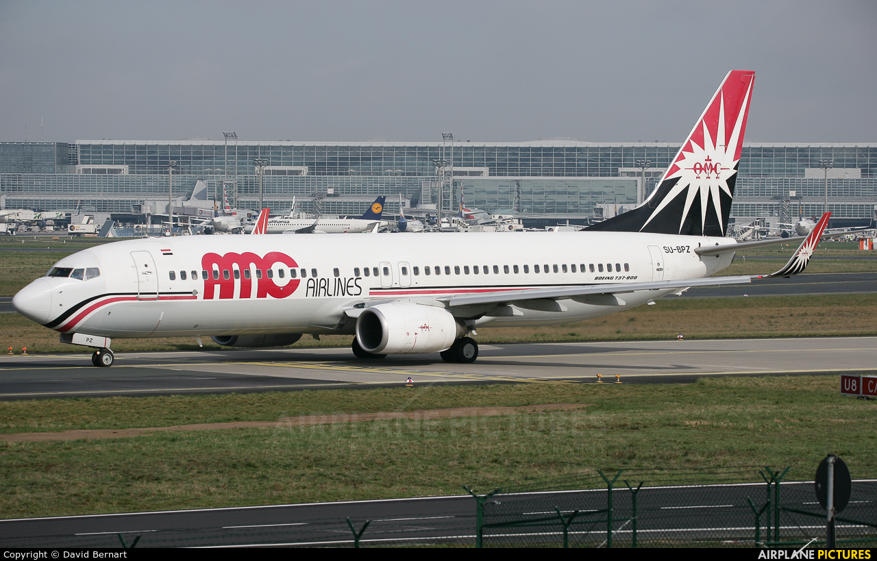AMC Airlines SU-BPZ aircraft at Frankfurt