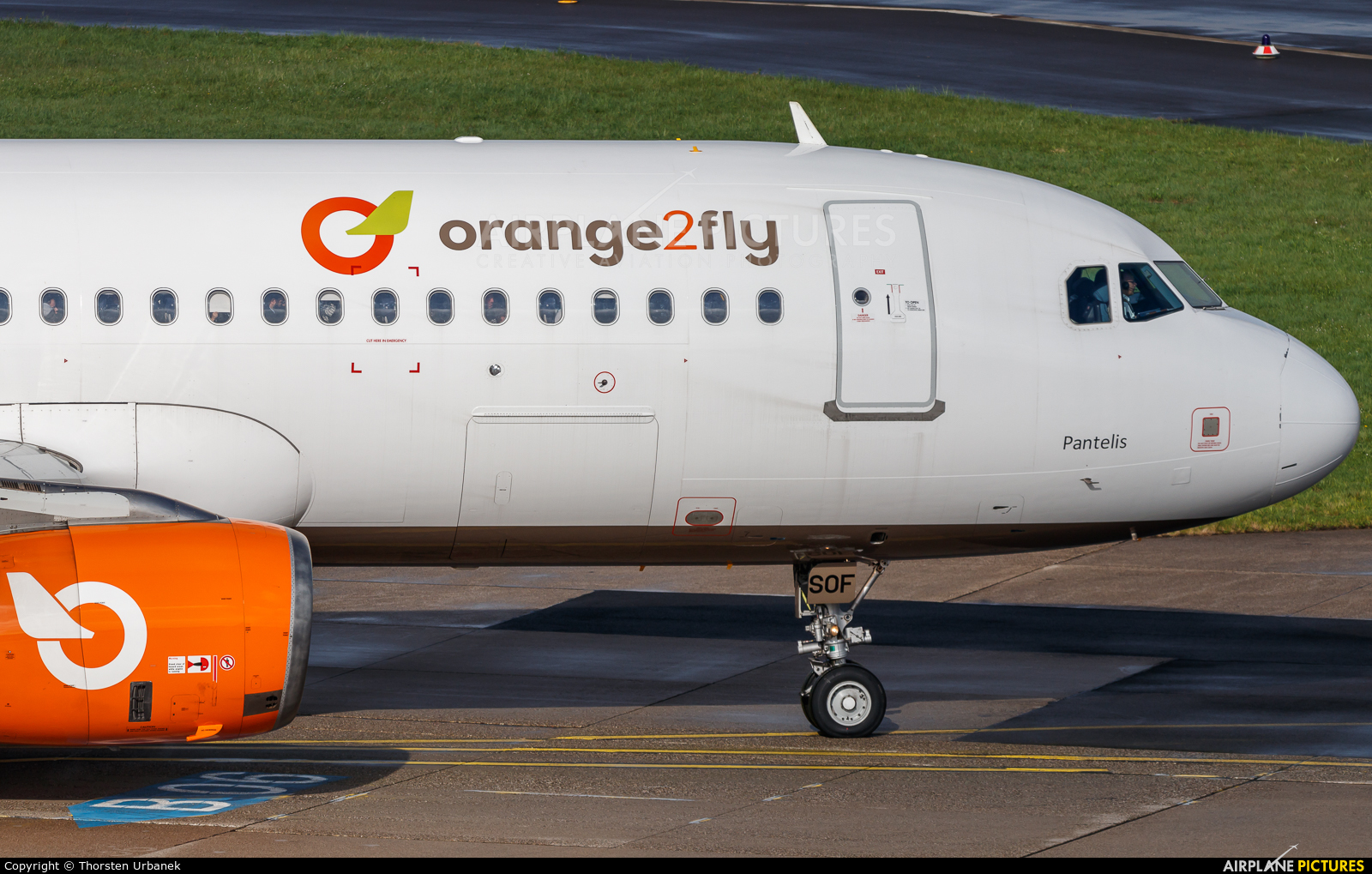 orange2fly SX-SOF aircraft at Düsseldorf