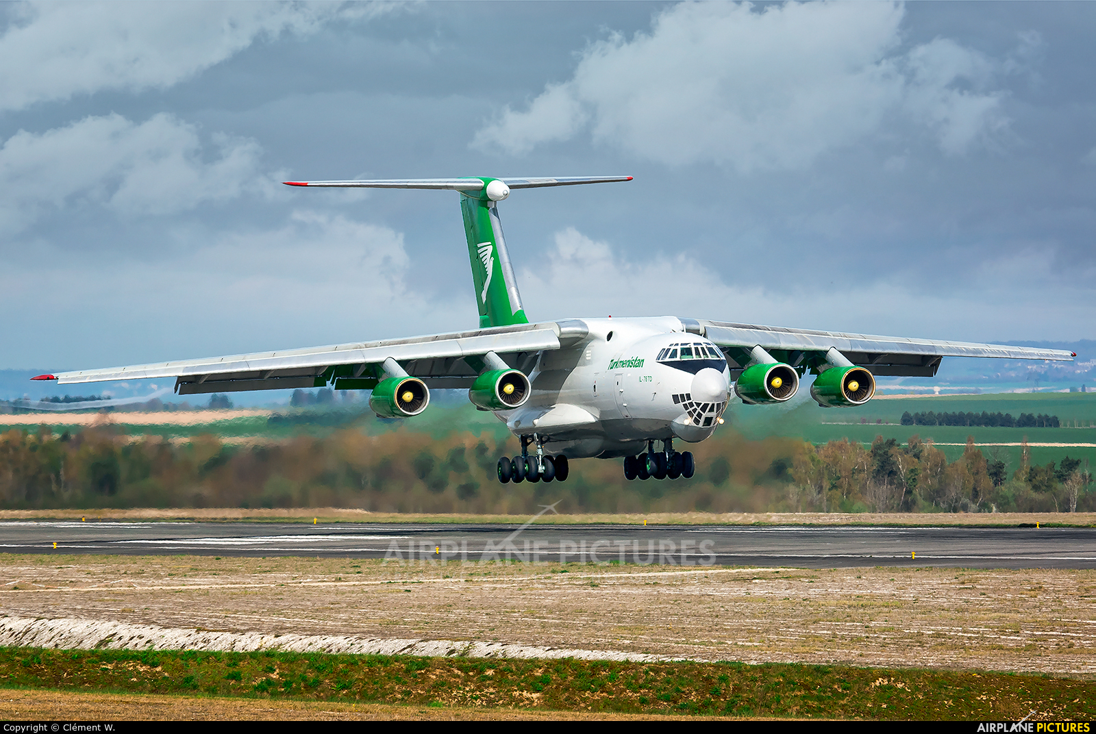 Turkmenistan Airlines EZ-F427 aircraft at Chalons Vatry Airport