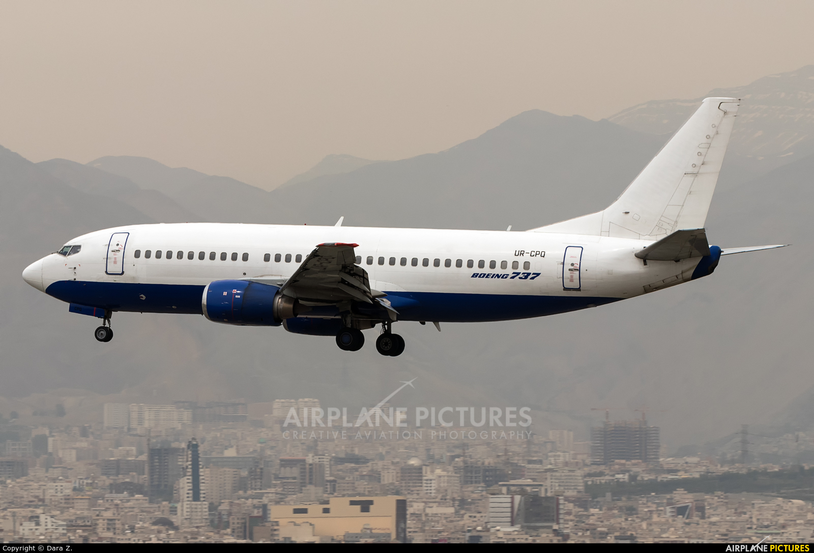 ATA Airlines UR-CPQ aircraft at Tehran - Mehrabad Intl