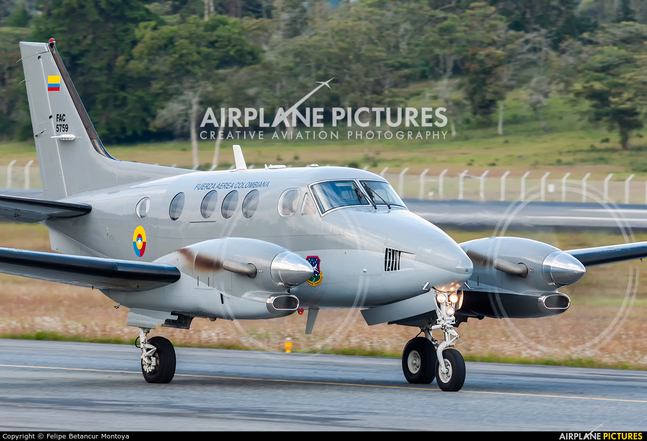 Colombia - Air Force FAC5759 aircraft at Medellin - Jose Maria Cordova Intl