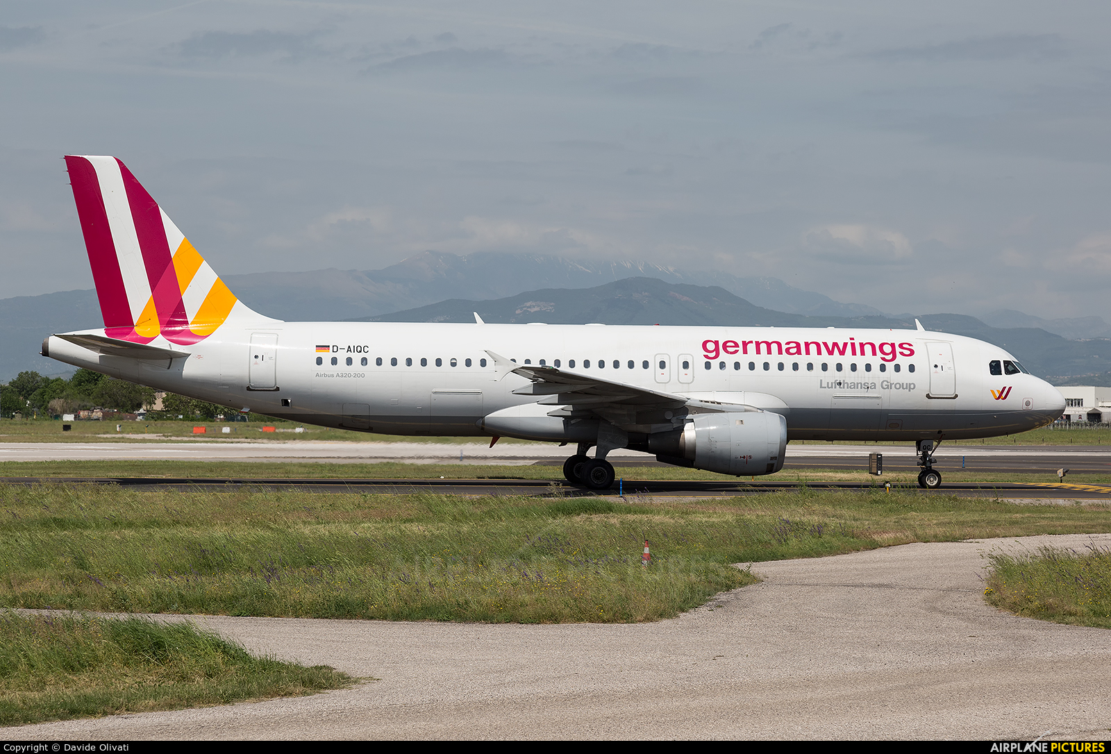 Germanwings D-AIQC aircraft at Verona - Villafranca