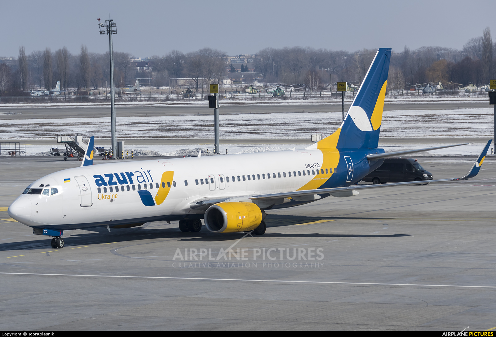 Azur Air Ukraine UR-UTQ aircraft at Kyiv - Borispol