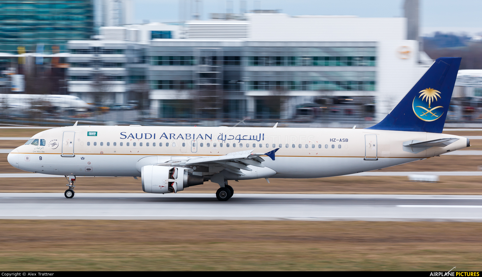 Saudi Arabian Airlines HZ-ASB aircraft at Munich