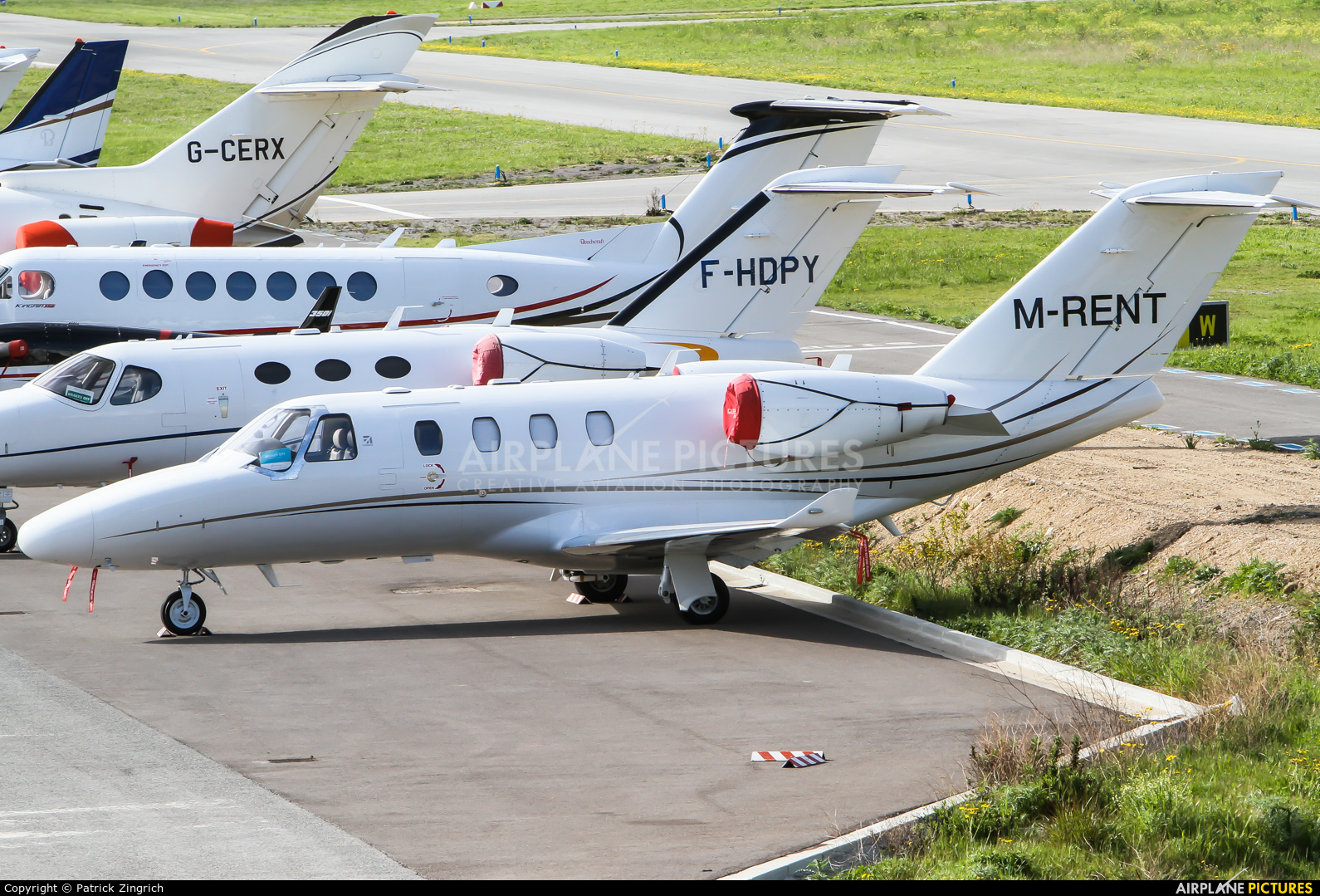 Private M-RENT aircraft at Cannes - Mandelieu