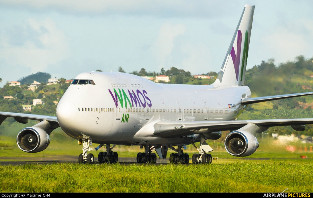 Wamos Air EC-MDS aircraft at Martinique - Aimé Césaire