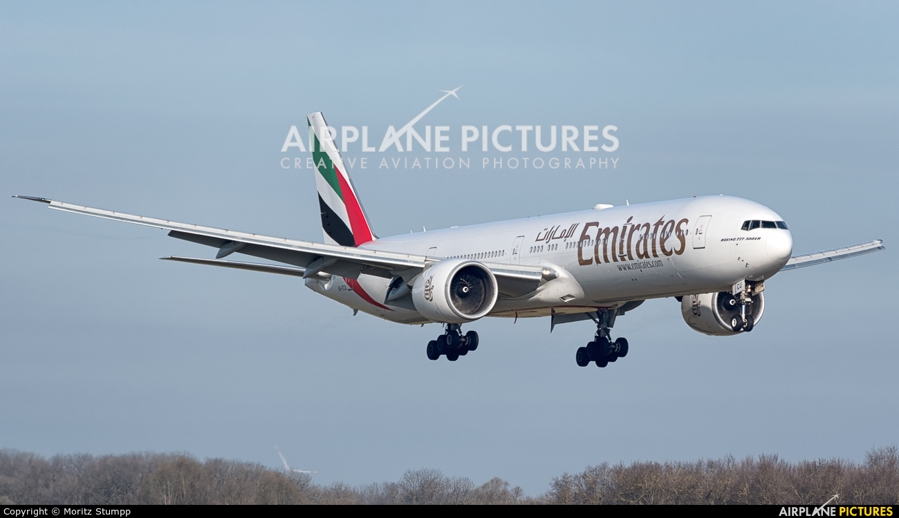 Emirates Airlines A6-ECU aircraft at Munich