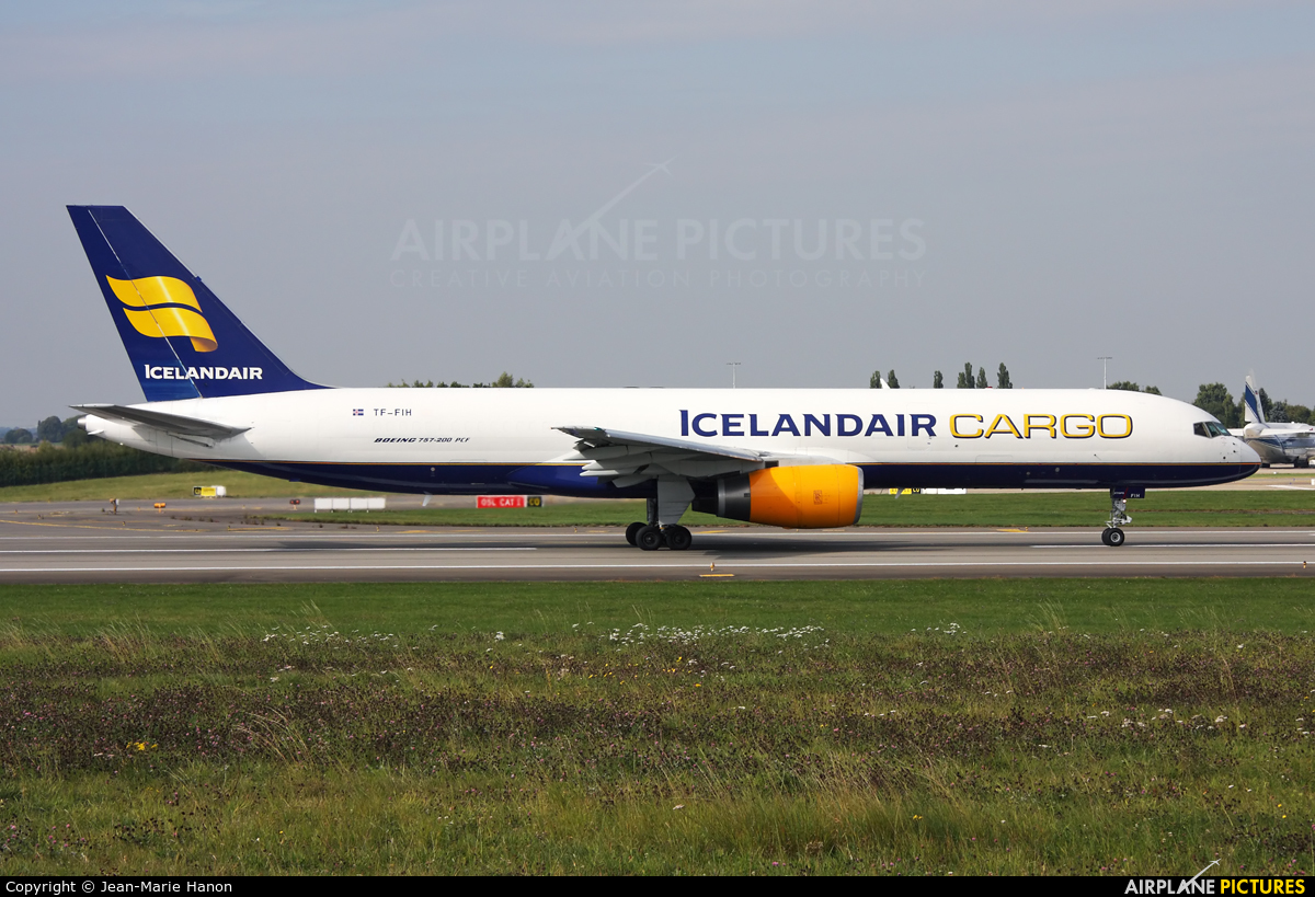 Icelandair Cargo TF-FIH aircraft at Liège-Bierset