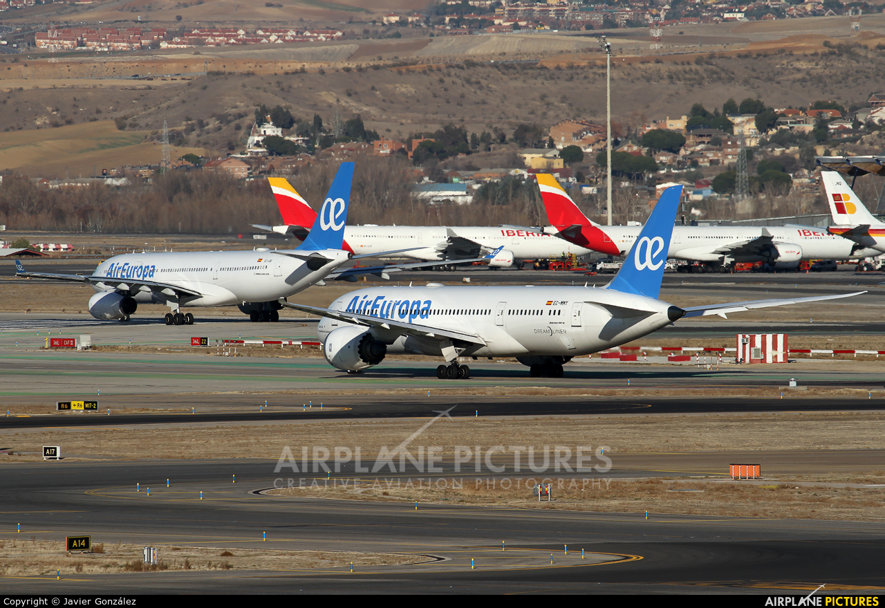 Air Europa EC-MMY aircraft at Madrid - Barajas