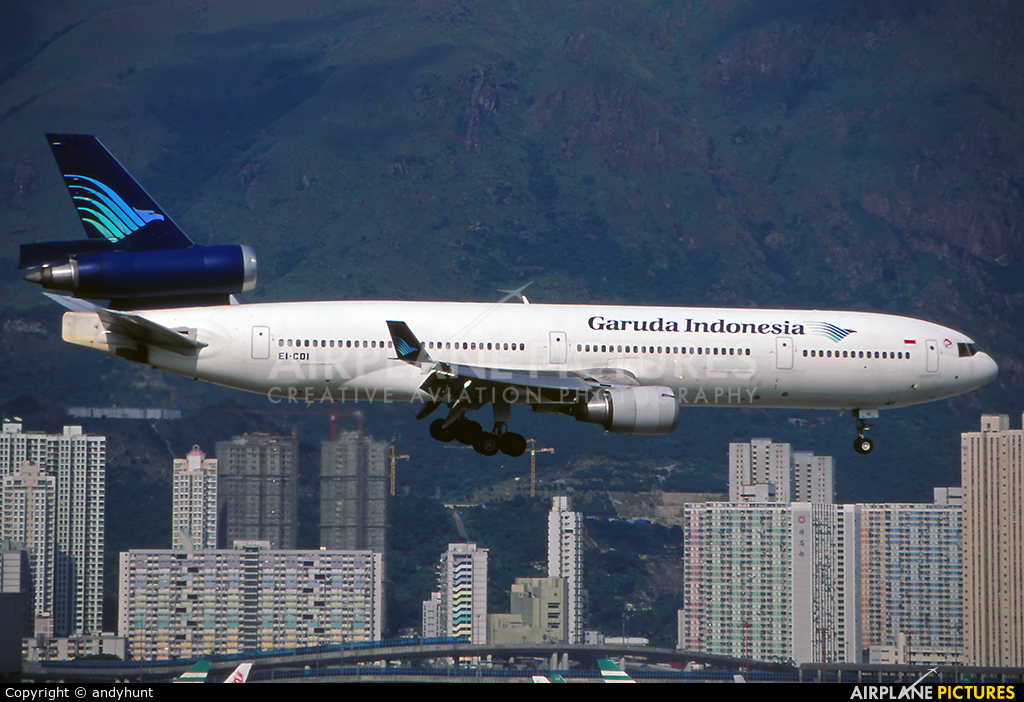 Garuda Indonesia EI-CDI aircraft at HKG - Kai Tak Intl CLOSED