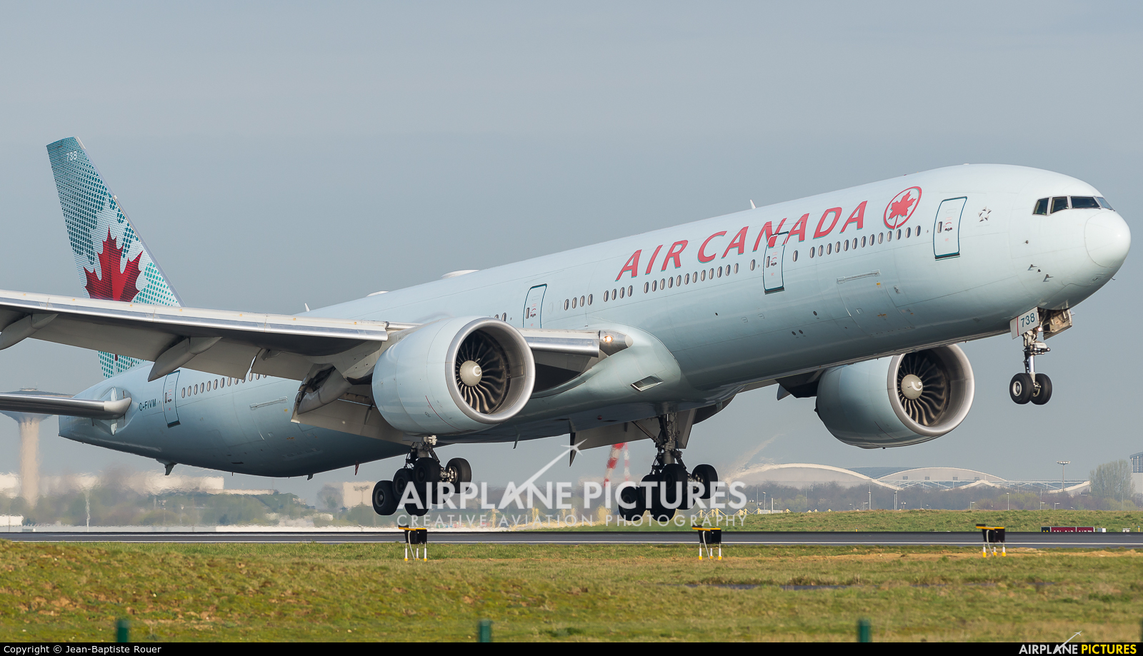 Air Canada C-FIVM aircraft at Paris - Charles de Gaulle