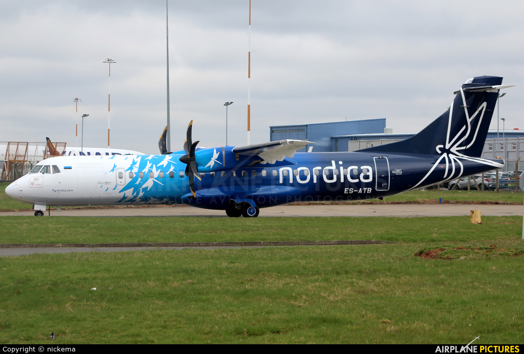 Nordica ES-ATB aircraft at East Midlands