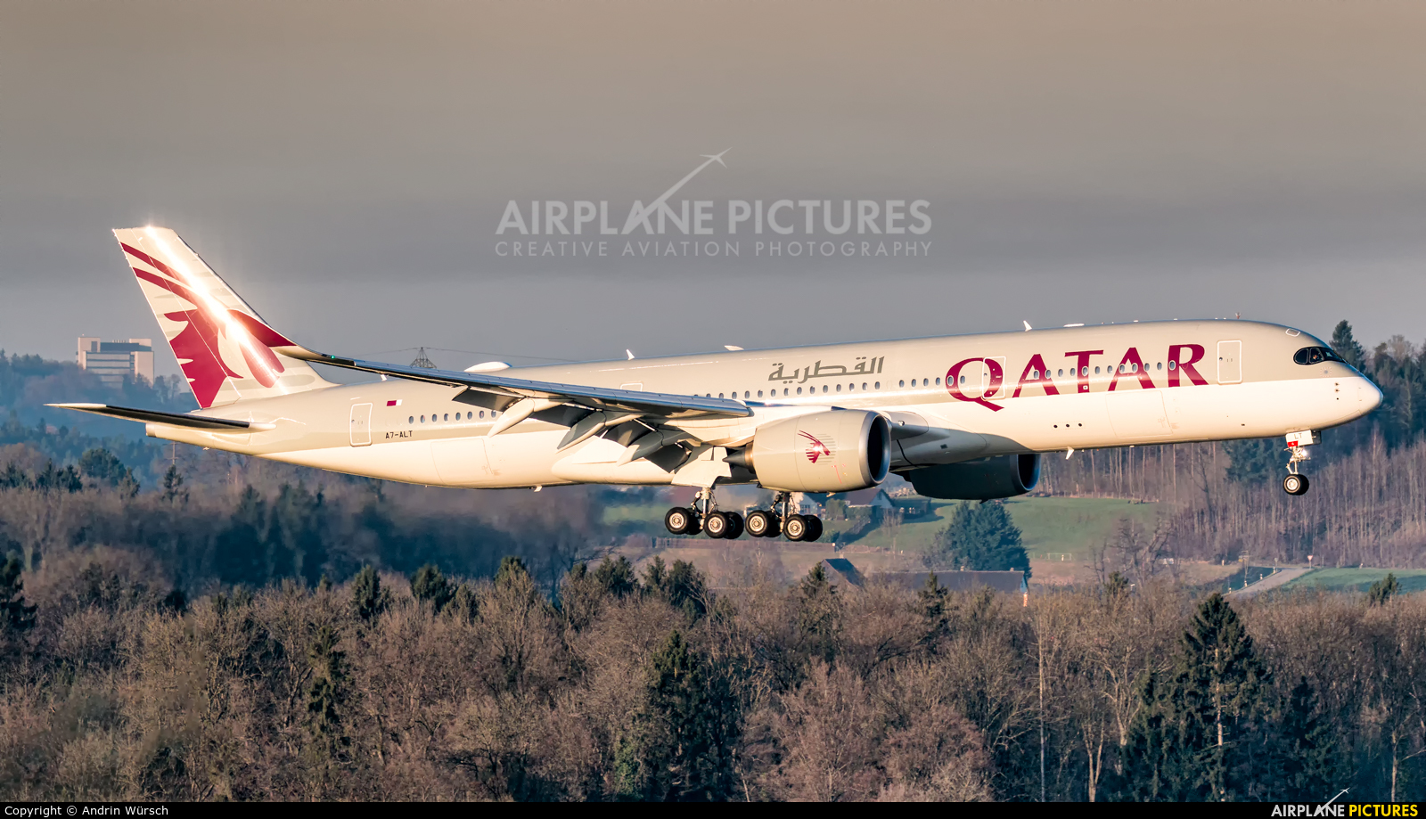 Qatar Airways A7-ALT aircraft at Zurich