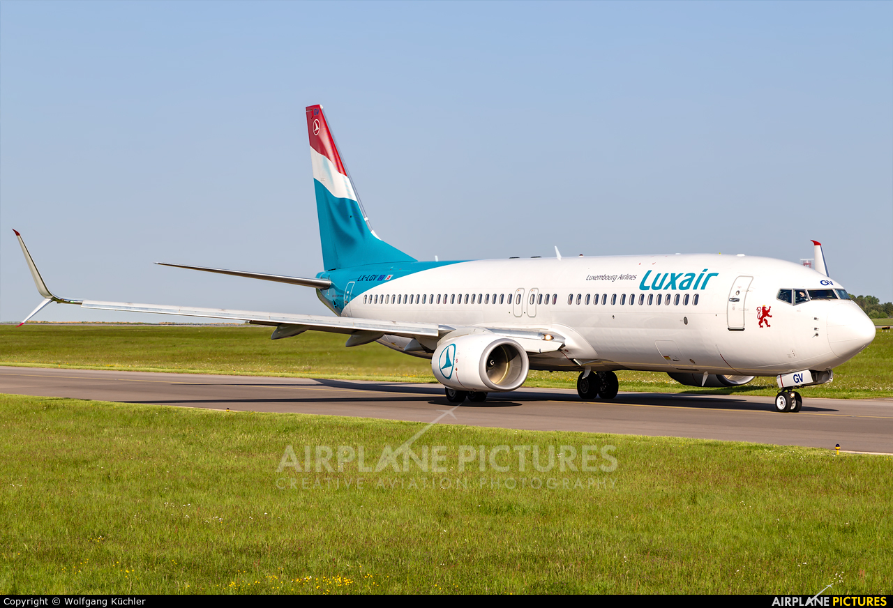 Luxair LX-LGV aircraft at Luxembourg - Findel