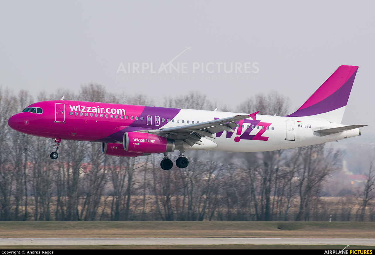 Wizz Air HA-LYU aircraft at Budapest Ferenc Liszt International Airport