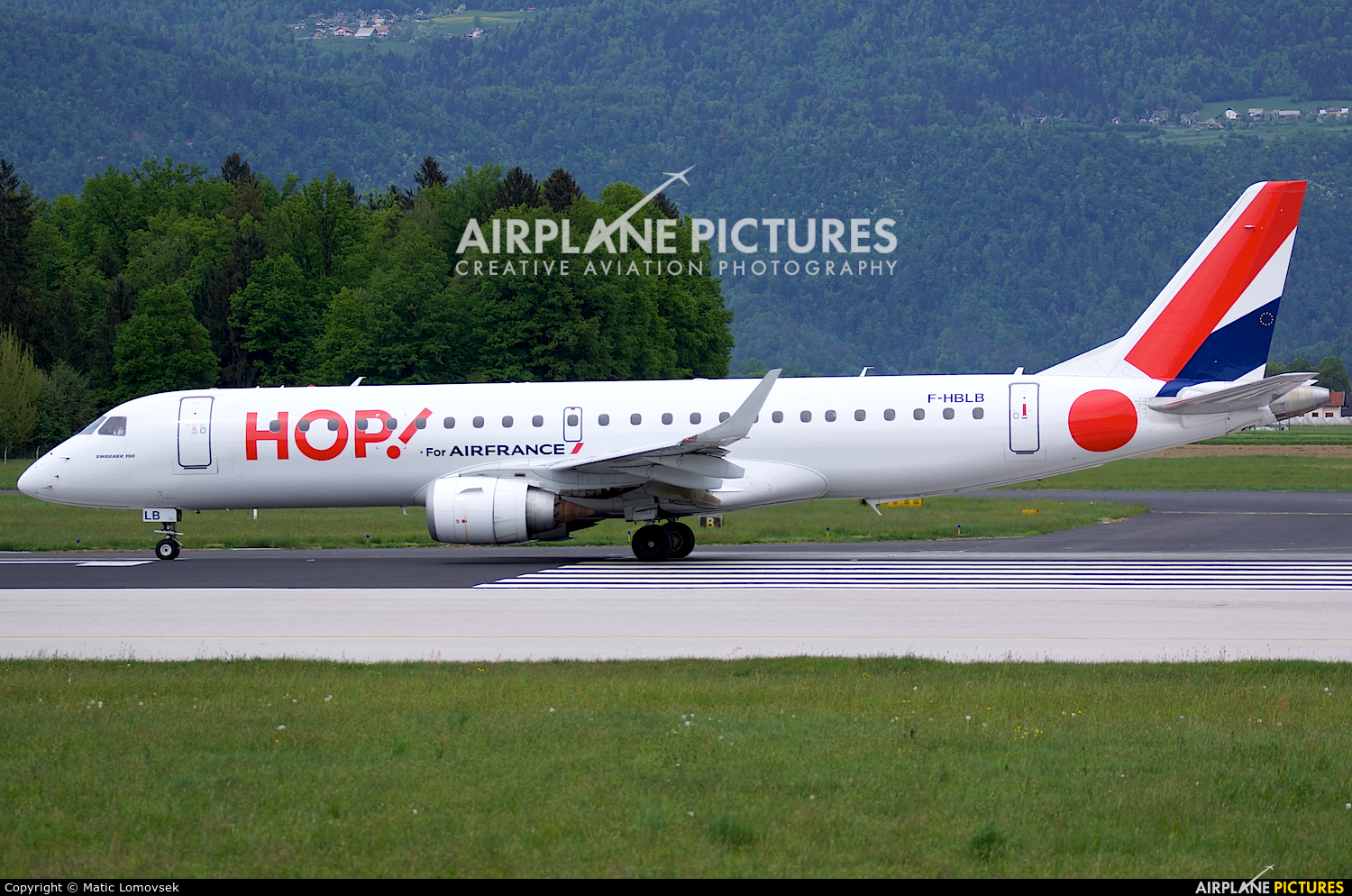Air France - Hop! F-HBLB aircraft at Ljubljana - Brnik