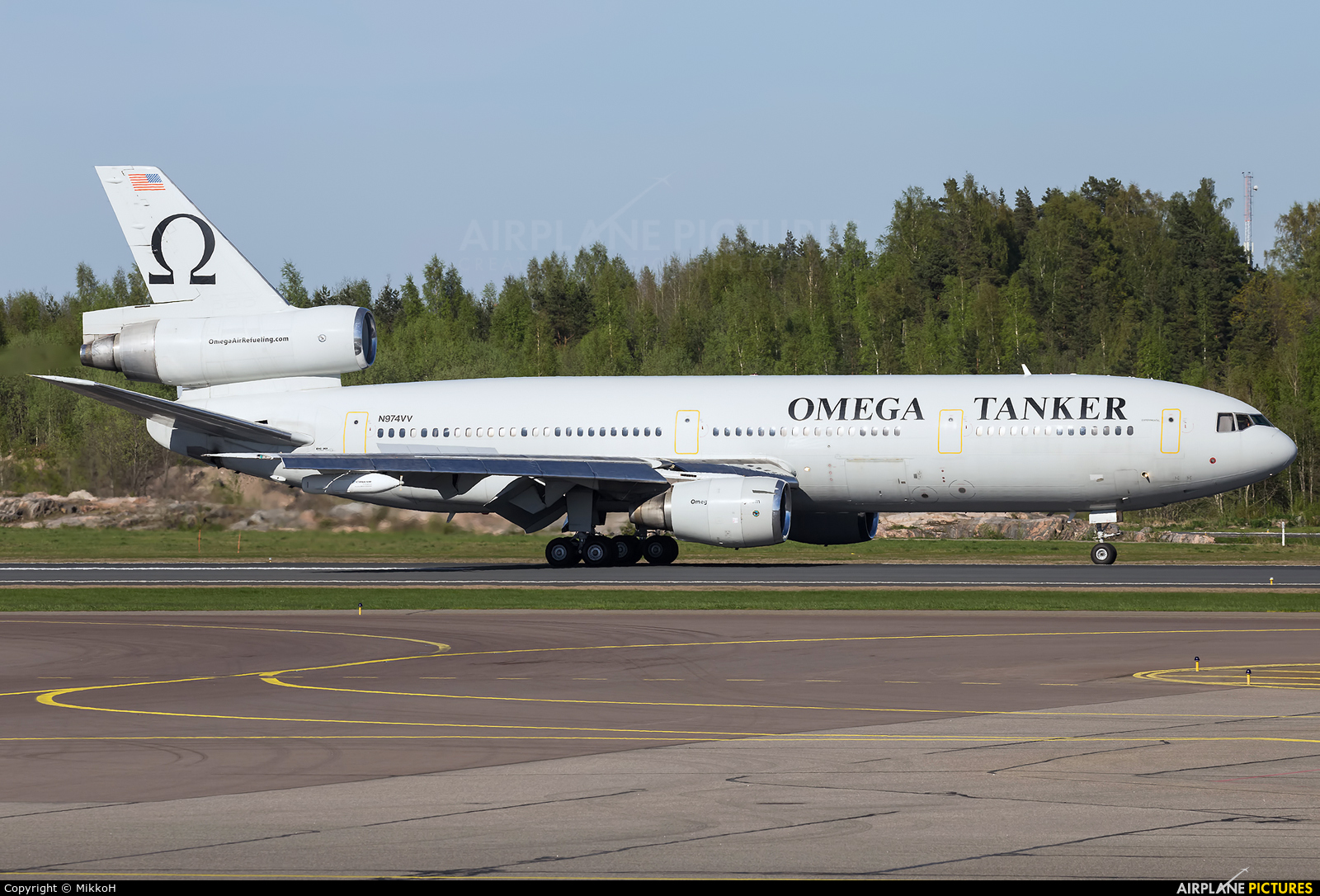 Omega Air Tanker N974VV aircraft at Helsinki - Vantaa
