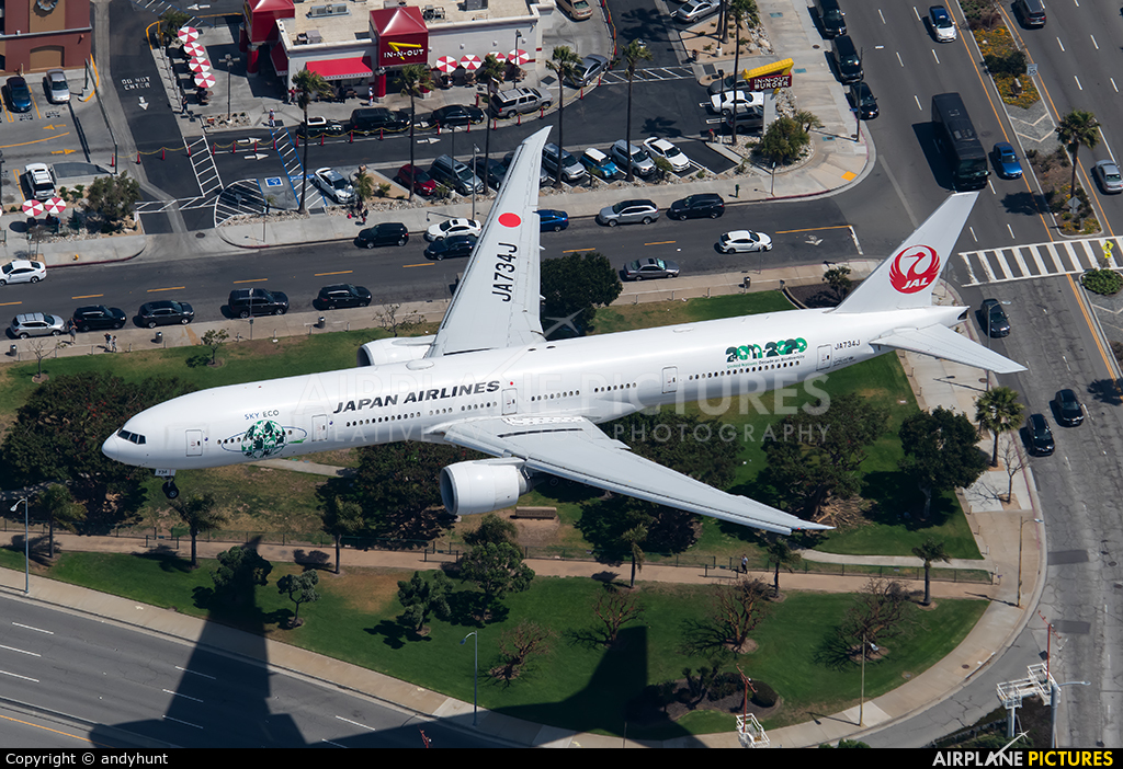 JAL - Japan Airlines JA734J aircraft at Los Angeles Intl