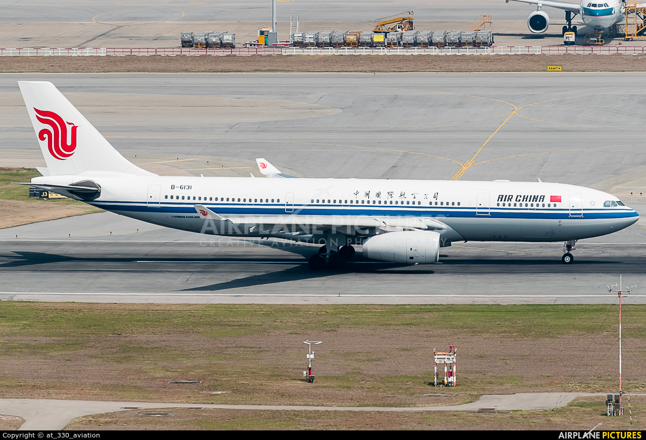 Air China B-6131 aircraft at HKG - Chek Lap Kok Intl