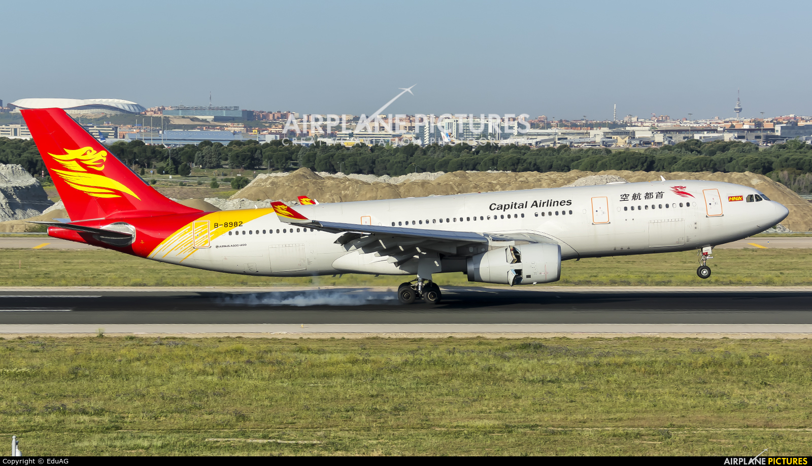 Capital Airlines Beijing B-8982 aircraft at Madrid - Barajas
