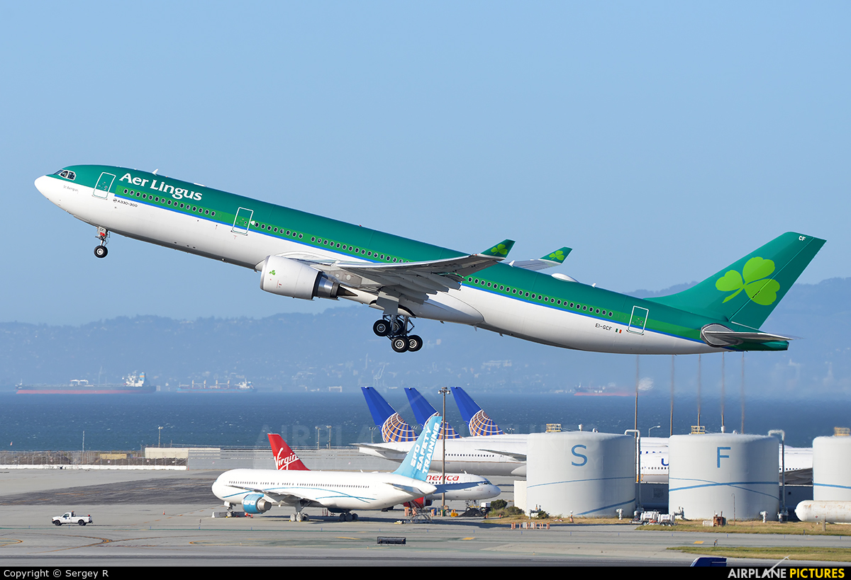 Aer Lingus EI-GCF aircraft at San Francisco Intl