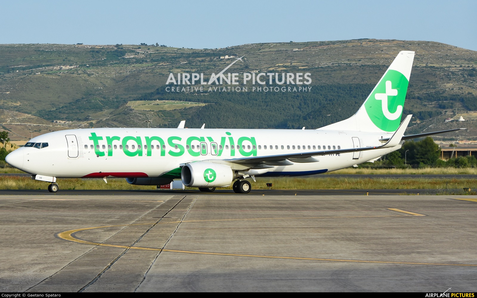 Transavia France F-HTVE aircraft at Comiso - Sicily