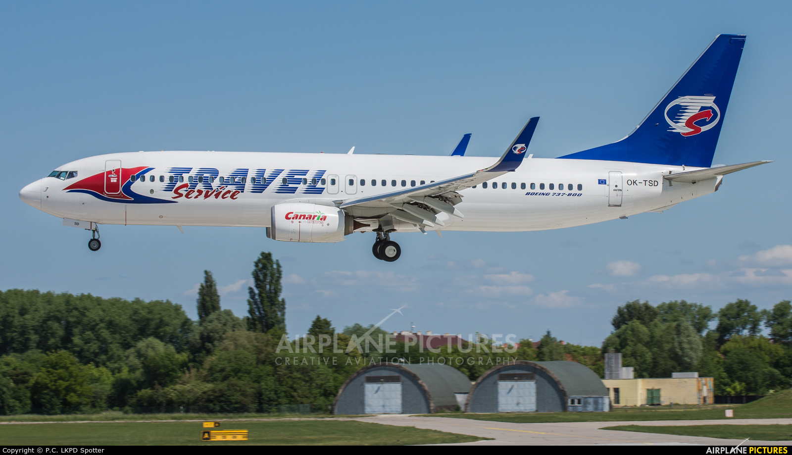 Travel Service OK-TSD aircraft at Pardubice