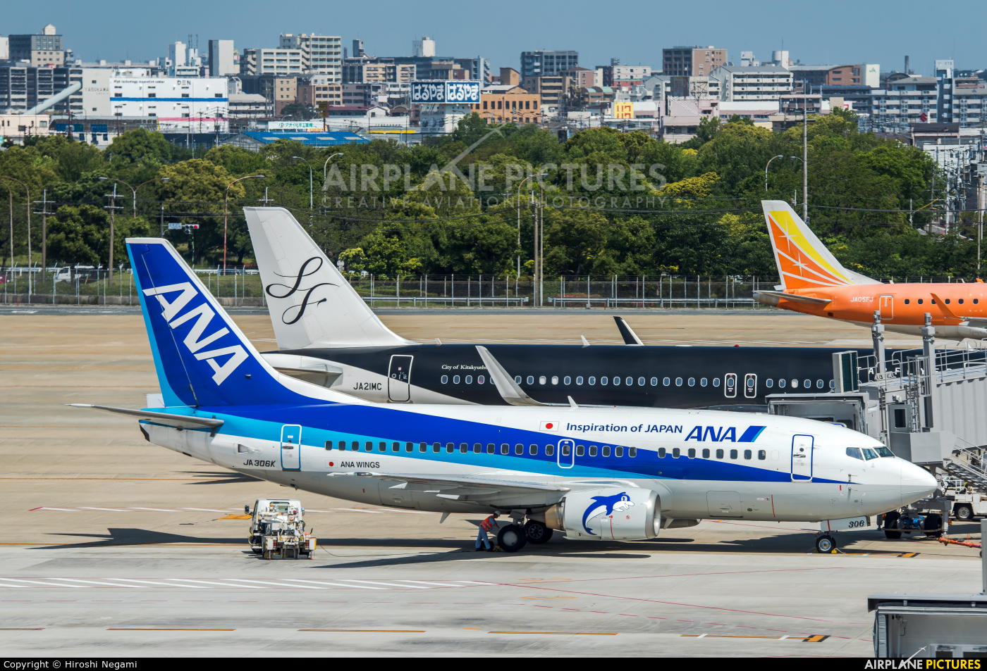 ANA Wings JA306K aircraft at Fukuoka