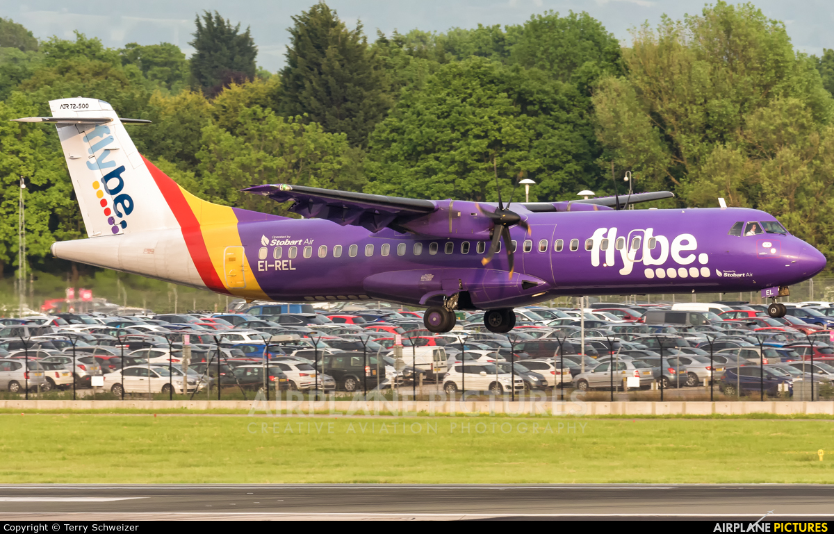 Flybe EI-REL aircraft at Manchester