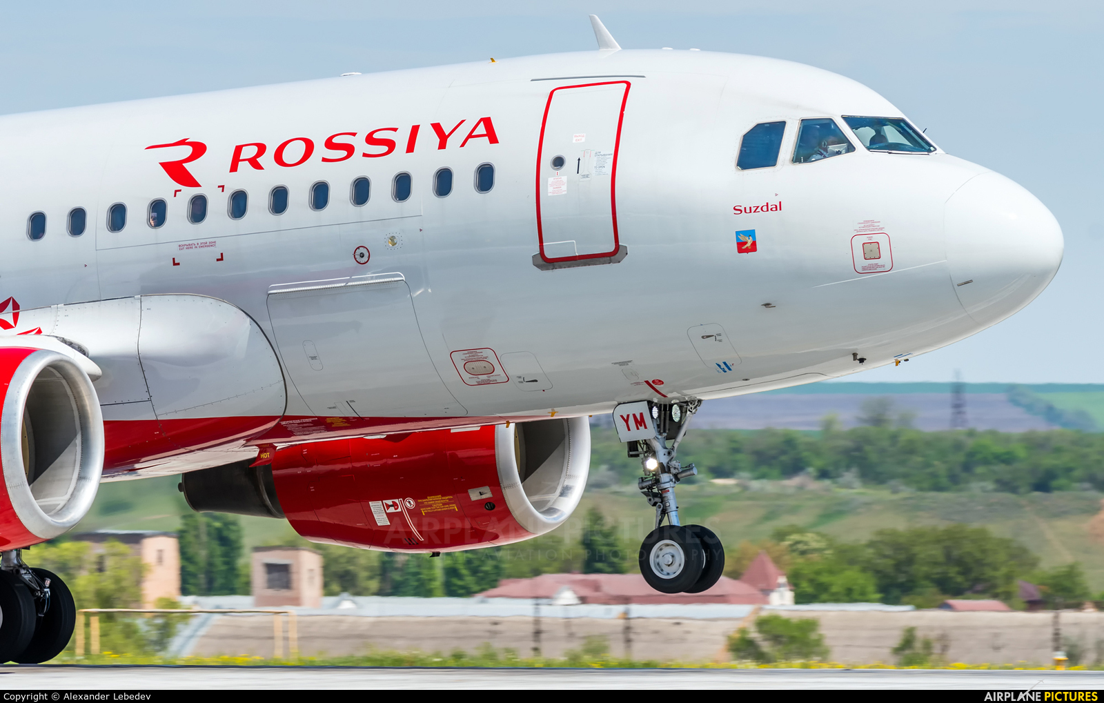 Rossiya EI-EYM aircraft at Mineralnye Vody