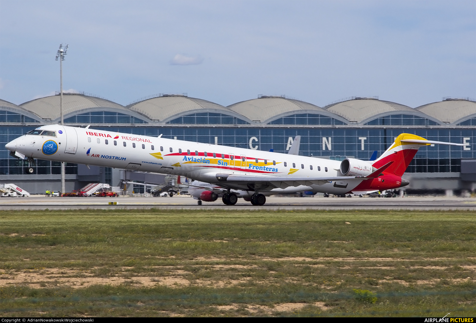 Air Nostrum - Iberia Regional EC-LJS aircraft at Alicante - El Altet