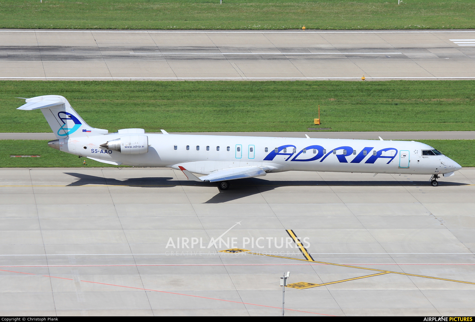 Adria Airways S5-AAO aircraft at Zurich