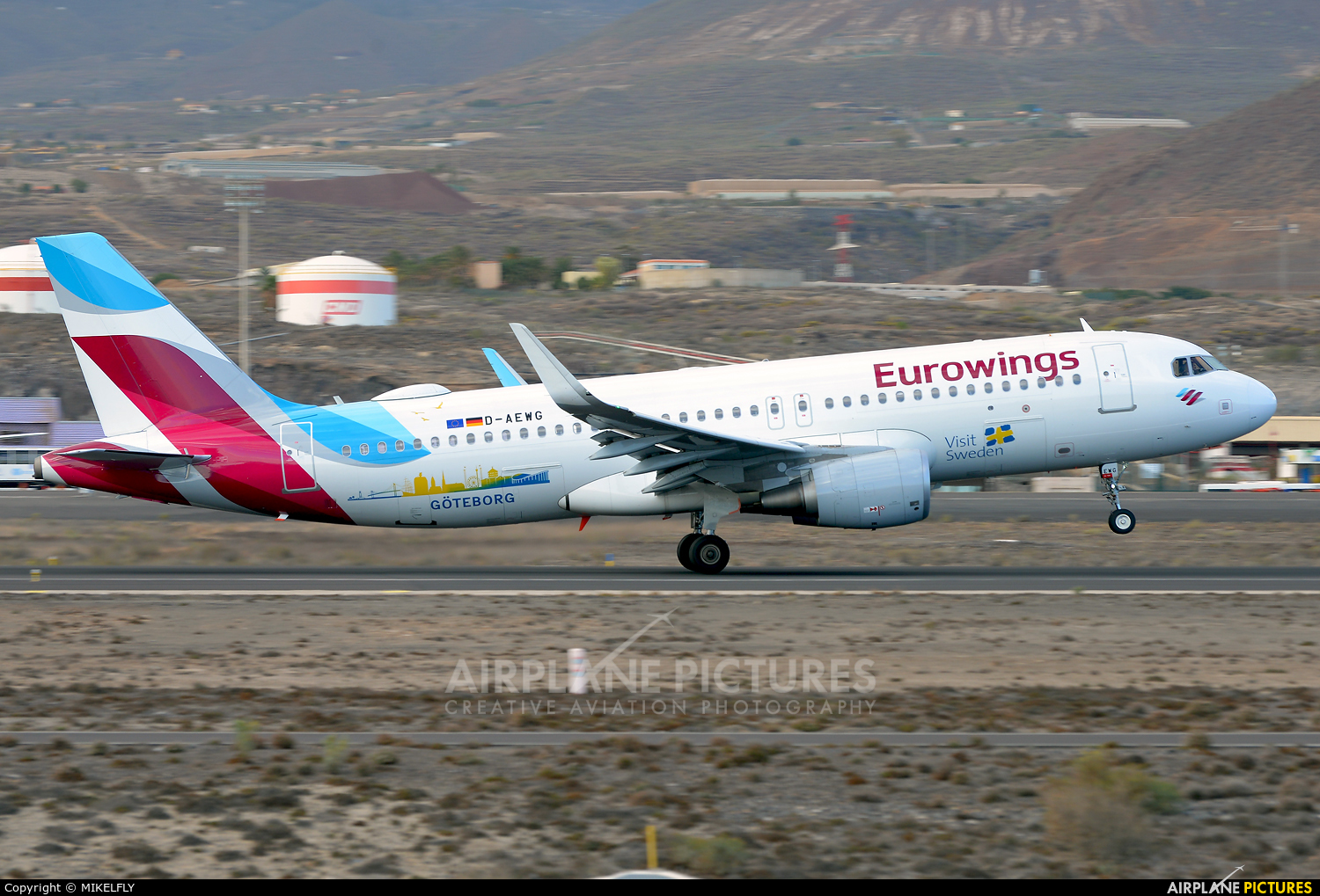 Eurowings D-AEWG aircraft at Tenerife Sur - Reina Sofia