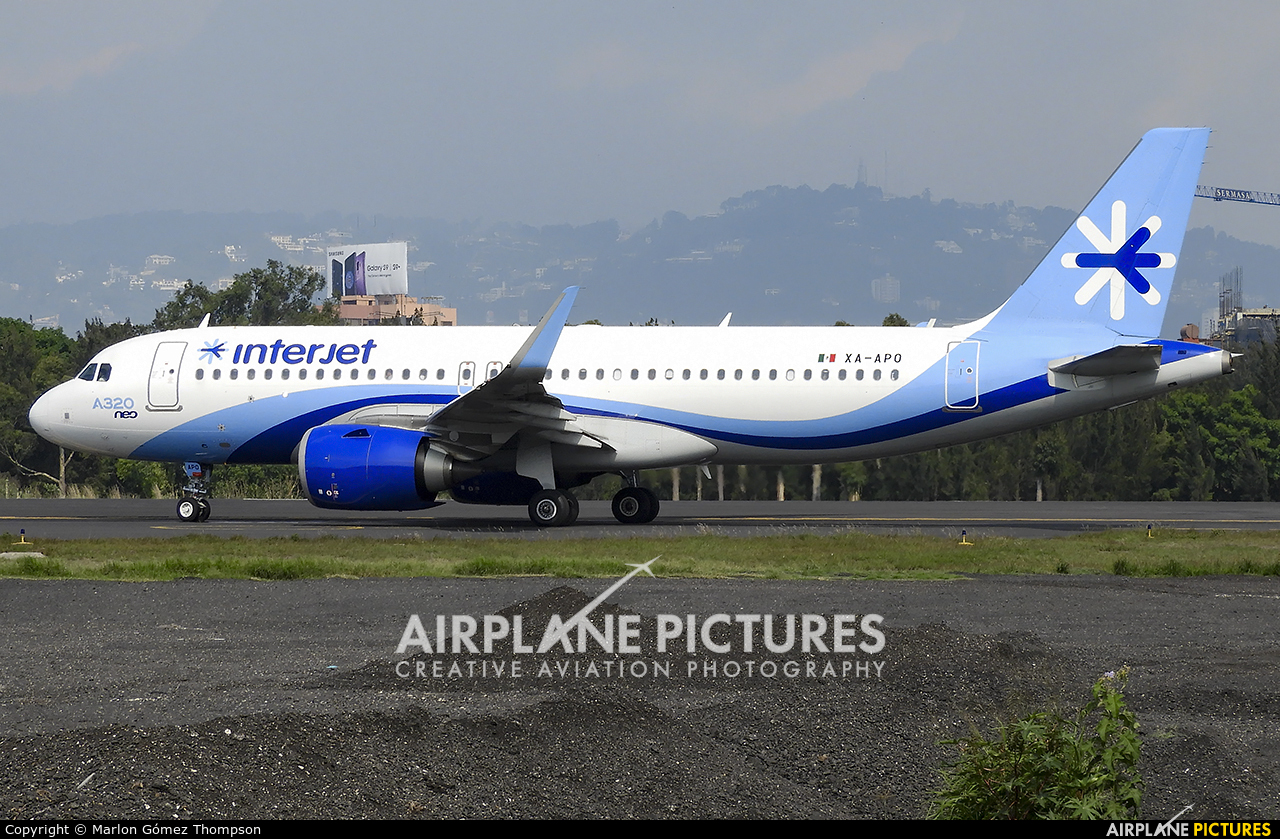 Interjet XA-APO aircraft at Guatemala - La Aurora