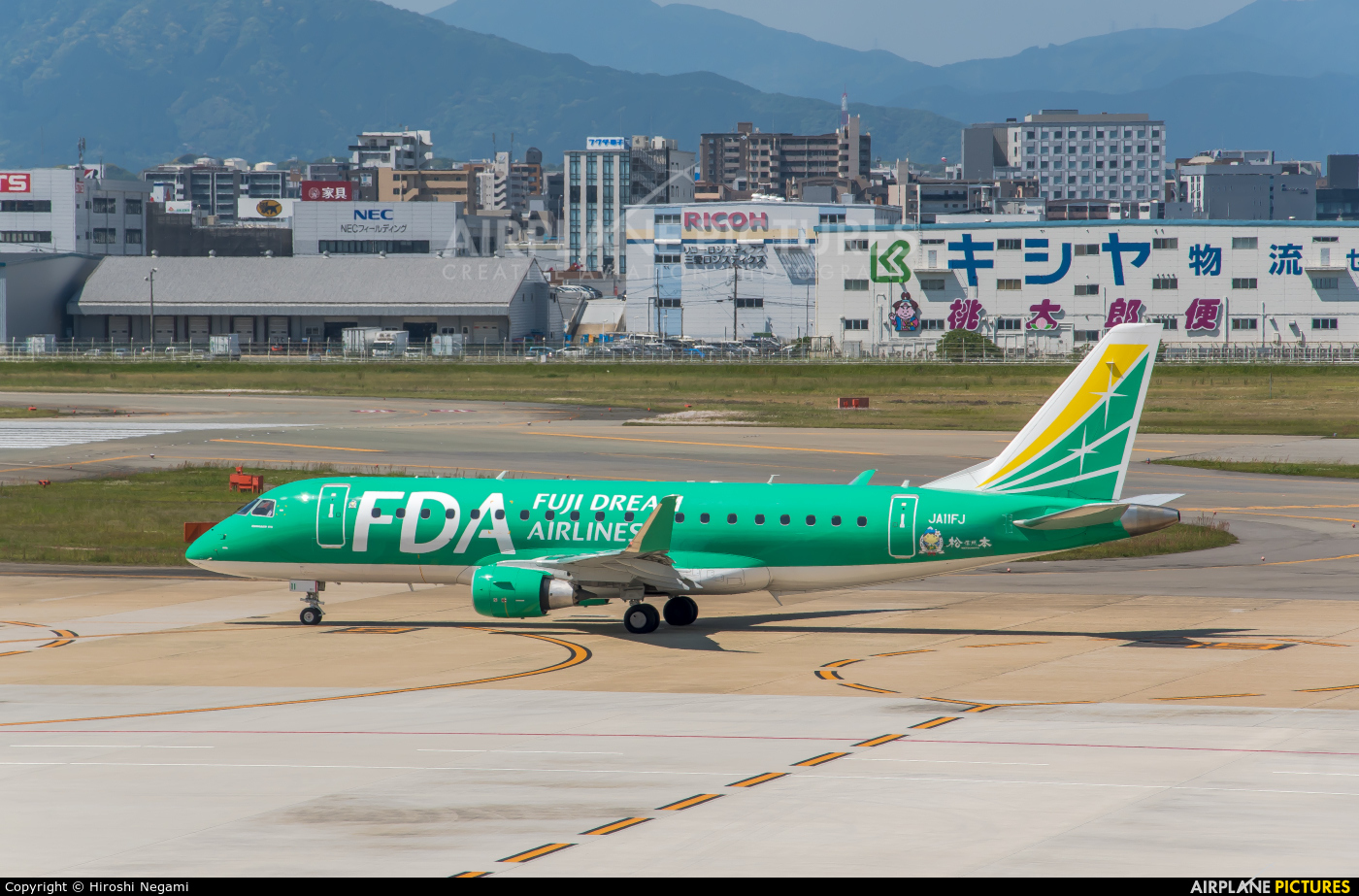 Fuji Dream Airlines JA11FJ aircraft at Fukuoka