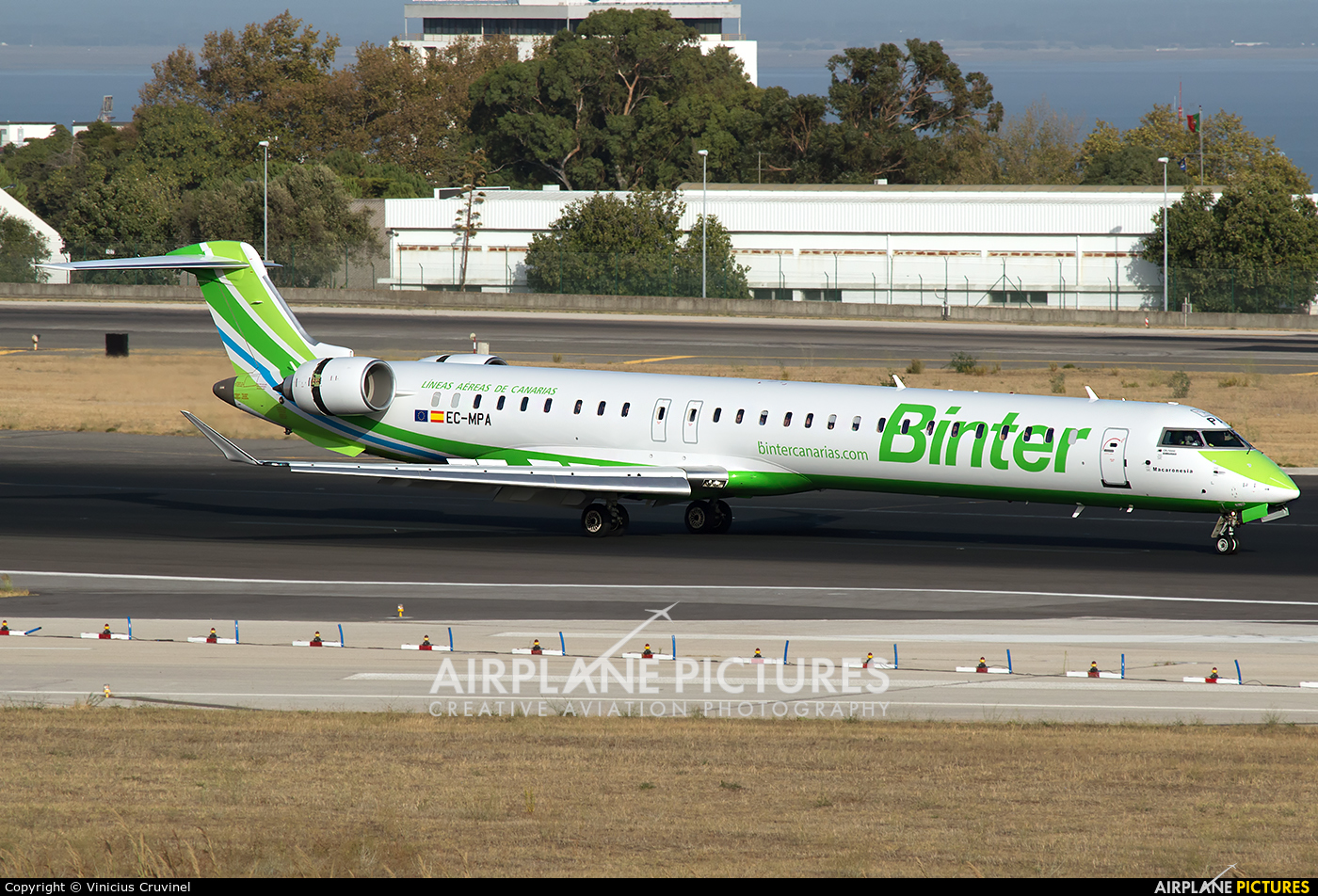 Binter Canarias EC-MPA aircraft at Lisbon