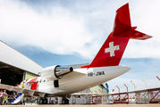 HB-JWA - REGA Swiss Air Ambulance  Bombardier Challenger 650 aircraft