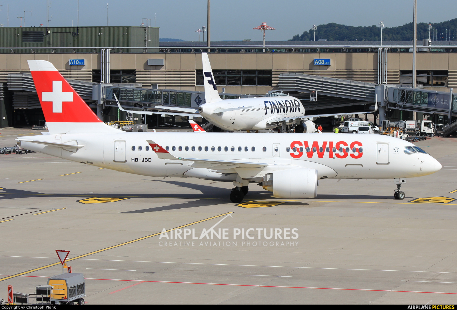 Swiss HB-JBD aircraft at Zurich